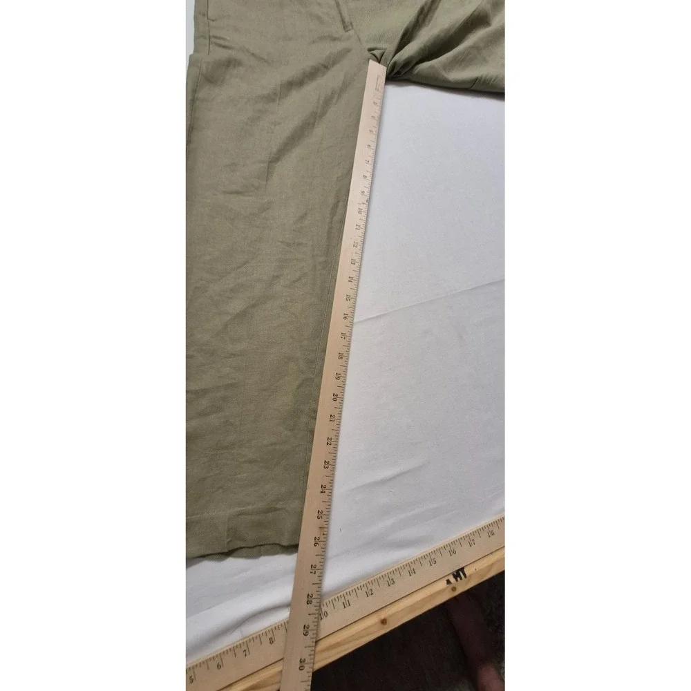 NWT H&M Women's Linen Blend Dress Pants Beige Trousers Slacks Size‎ 4 EUR 36